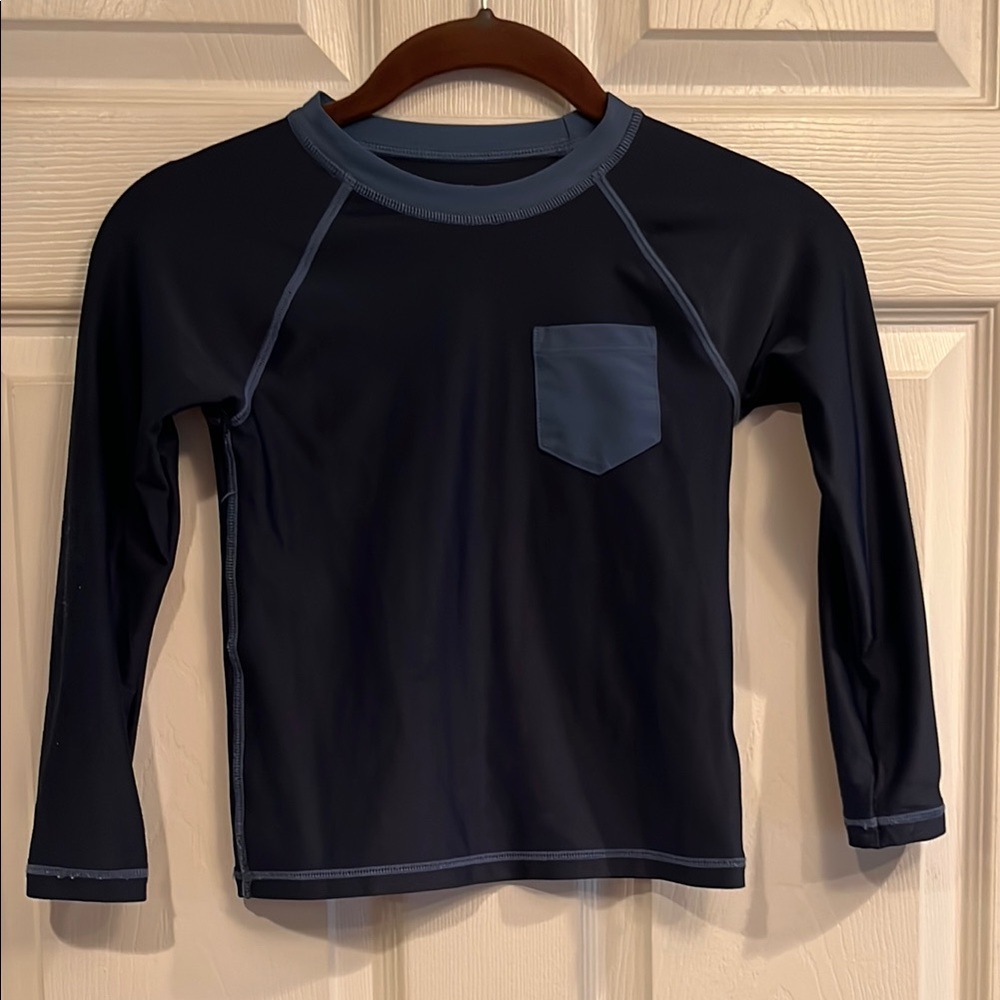 Crewcuts Blue Rashguard with Raglan Sleeves